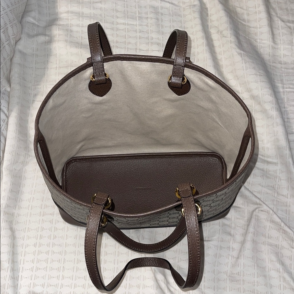 Gucci Supreme Brown Monogram Ophedia Tote Bag - Picture 13 of 16